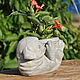 Order  Flower pot, concrete Pug, pots for home and garden. Decor concrete Azov Garden. Livemaster. . Vases Фото №3