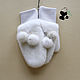 Selemeneva mink mitten gloves for women. Pearl. Mittens. Mishan (mishan). My Livemaster. Фото №6