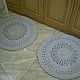 Вязаный круглый коврик из шнура Ажурный малыш. Ковры. ковры вязаные Натальи Зубовой (kovrik-makrame). Ярмарка Мастеров.  Фото №4