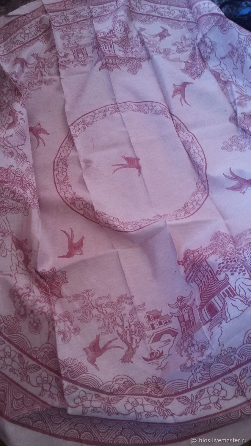 linen tablecloth jacquard round, Tablecloths, Ivanovo,  Фото №1