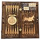 Backgammon carved 'coat Of arms of the Russian Federation 2' Art. .086. Backgammon and checkers. Gor 'Derevyannaya lavka'. Online shopping on My Livemaster.  Фото №2