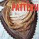 Заказать Шаль треугольная, Бактус вязаный, Triangle shawl pattern, Crochet shaw. Magic_Crochet. Ярмарка Мастеров. . Схемы вязания Фото №3