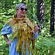 Felted women's scarf Golden boho, size 43 x 200 m. Scarves. AloraFelt. Online shopping on My Livemaster.  Фото №2
