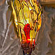 Витражный светильник-капитель-расцвет ириса. Потолочные и подвесные светильники. студия Преображение (Jenny555). Ярмарка Мастеров.  Фото №5