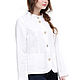 White jacket made of 100% linen. Jackets. LINEN & SILVER ( LEN i SEREBRO ). My Livemaster. Фото №4