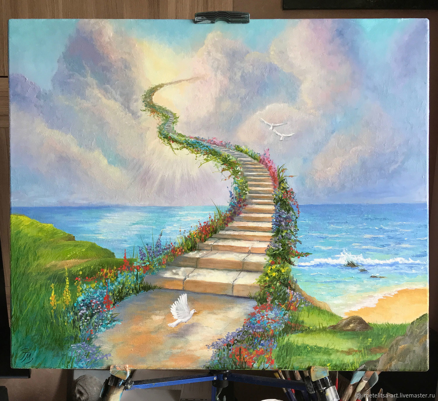 Картина лестница в небеса Джим Уоррен