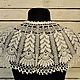 Воротник ручной работы `Перо Жар-птицы`. Handmade. Натуральный материал. 100% лен.
