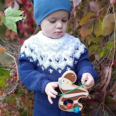 Ромпер с жаккардовой кокеткой. Nat_knit_blog_вязаные вещи. Боди детское ручной работы - Ярмарка Мастеров Боди детское ручной работы. Ярмарка Мастеров - ручная работа Ромпер с жаккардовой кокеткой. Handmade.