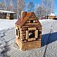 Светильник Домик. Подсвечники. Мастерская керамики БАЙГОЛ. Интернет-магазин Ярмарка Мастеров.  Фото №2