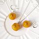Order 'Persimmon' pendant and earrings. Country Cottage. Livemaster. . Jewelry Sets Фото №3