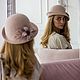Заказать Шляпка Нежный зефир. Lagutina Millinery. Ярмарка Мастеров. . Шляпы Фото №3