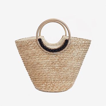 Плетеные сумки-корзинки из соломы