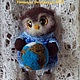 Сова Ксюша из шерсти. Войлочная игрушка. WoolMiracle Татьяна Овчаренко. Ярмарка Мастеров.  Фото №5