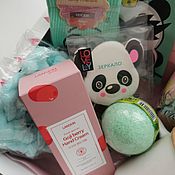 Сувениры и подарки handmade. Livemaster - original item Mint Panda gift box, a gift for a girl. Handmade.