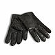 Men's gloves made of Python FRANCO. Gloves. Exotic Workshop Python Fashion. Online shopping on My Livemaster.  Фото №2