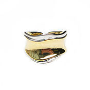 Украшения handmade. Livemaster - original item Ring track with cubic zirconia, gold ring with cubic zirconia. Handmade.