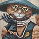  "Кошка баронесса". Сумка-шоппер. Юлия Веселовская. Интернет-магазин Ярмарка Мастеров.  Фото №2