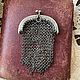 Винтаж: Антикварный кошелёк-монетница из серебра 800 пробы, Сумки винтажные, Москва,  Фото №1