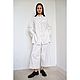 Брюки унисекс из крапивной ткани Nettle Twill Baker Pant White. Брюки. VÄN Studio. Интернет-магазин Ярмарка Мастеров.  Фото №2
