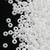 Материалы для творчества handmade. Livemaster - original item Czech beads 10/0 White 10 g Preciosa. Handmade.