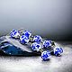 Заказать Керамические серьги гжель, длинные серьги из керамики. JaminaJewelry - авторские украшения. Ярмарка Мастеров. . Серьги классические Фото №3