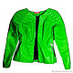 Women's bright green leather jacket in Moto style. Outerwear Jackets. Lollypie - Modiste Cat. My Livemaster. Фото №5