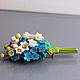 Brooch.Lilies of the valley and forget-me-nots.Spring flowers.Polymer clay. Brooches. Magicflowers  from Polymer clay. Online shopping on My Livemaster.  Фото №2