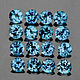 Aquamarine (blue Beryl) 2,5 mm. VVS1, Crystals, Yoshkar-Ola,  Фото №1