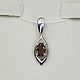Silver pendant with 6h4 mm rauchtopaz, Pendants, Moscow,  Фото №1