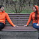 Sweater for woman "Di Caprio" Orange. Sweaters. Authorial Knitting Gayane. My Livemaster. Фото №5