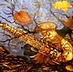 Golden saxophone.(artist Vladimir Tarasov), Pictures, Moscow,  Фото №1