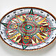 Order Decorative plate 'Centuries-old Compass' hand-painted. Art by Tanya Shest. Livemaster. . Plates Фото №3