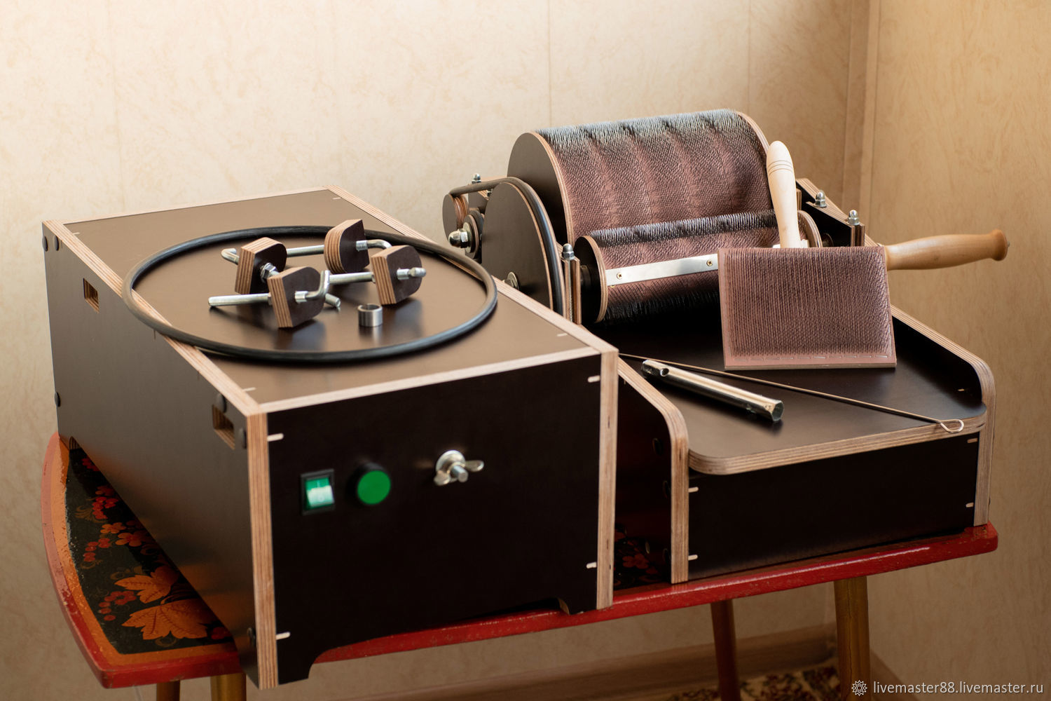 Кардер барабанный ручной с электрическим модулем – купить на Ярмарке ...