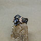 Order Men's silver ring with hematite 'Tanagar'. Unusual Gemstone Jewelry. Livemaster. . Rings Фото №3