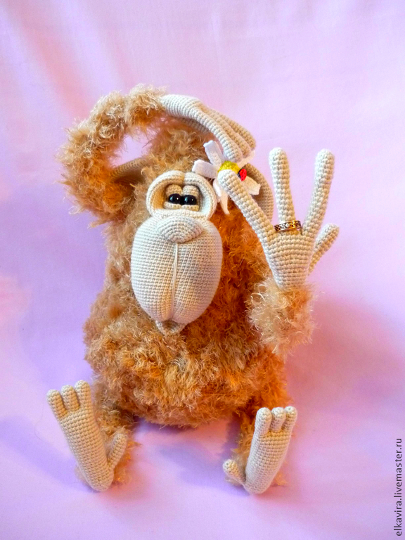 Обезьяна Гуня в интернет-магазине на Ярмарке Мастеров | Мягкие игрушки ...