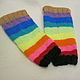POLAINAS /slingogetry 'arco iris arco de ganchillo. Leg warmers. Gala Devi (crochet design). Интернет-магазин Ярмарка Мастеров.  Фото №2
