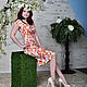 Retro-style sheath dress 'Orange Summer', Dresses, Moscow,  Фото №1