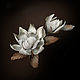 Brooch made of silk Magnolia. Brooches. natalya-4 (natalya-4). My Livemaster. Фото №4