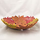 Autumn Maple Fruit Bowl. Bowls. Elena Zaychenko - Lenzay Ceramics. My Livemaster. Фото №4