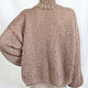 Вязаный свитер из кидмохера. Свитеры. Knit by Heart - Вязаная одежда 富. Ярмарка Мастеров.  Фото №4
