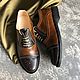 Men's shoes 'Oxford' korich / chocolate black sole. Oxfords. Hitarov (Hitarov). My Livemaster. Фото №4