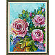 Painting of a rose bouquet 'The smell of a rose '. Pictures. irina-churina (irina-churina). My Livemaster. Фото №4