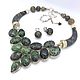 Circe necklace and Ruby earrings in zoisite, JASPER beads. Necklace. Dorida's Gems (Dorida-s-gems). My Livemaster. Фото №4