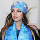 Set 'snow storm' hat, scarf, Caps, Magnitogorsk,  Фото №1