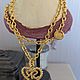 Винтаж: Sonia RYKIEL винтажное колье Сердце с лого. Колье винтажные. JEWELRY VINTAGE (jjewelryvintage). Ярмарка Мастеров.  Фото №4