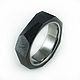 Ti/Zr Titanium Zirconium Face Ring. Rings. asgdesign. Online shopping on My Livemaster.  Фото №2