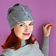 Hat felted feminine. Gray hat female. Caps. Felt the world. Online shopping on My Livemaster.  Фото №2