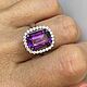 17.5 Кольцо с Уральским аметистом 7.0 ct. Кольца. Елена. Ярмарка Мастеров.  Фото №8