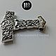 Charm "Thor,s Hammer – Mjolnir" sterling silver 925. Amulet. Jewelry happiness Master BRB. Online shopping on My Livemaster.  Фото №2