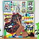 Pop art Sculpture painting canvas. Original Black woman art collage, Pictures, St. Petersburg,  Фото №1